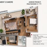 Ilioara, 2 camere, 65 mp utili, 500 m metrou Nicolae Grigorescu, Park
